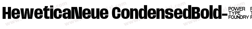 HeweticaNeue CondensedBold字体转换